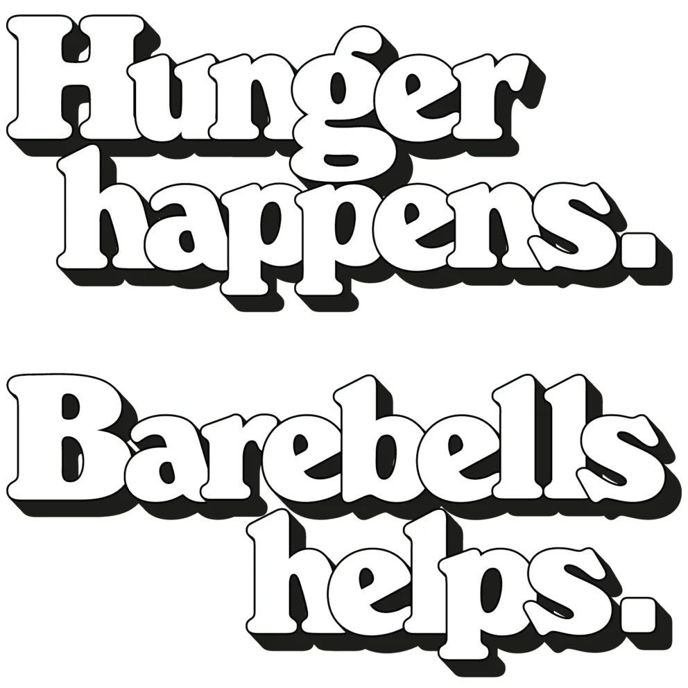 Hunger Heppens. Barebells Helps.