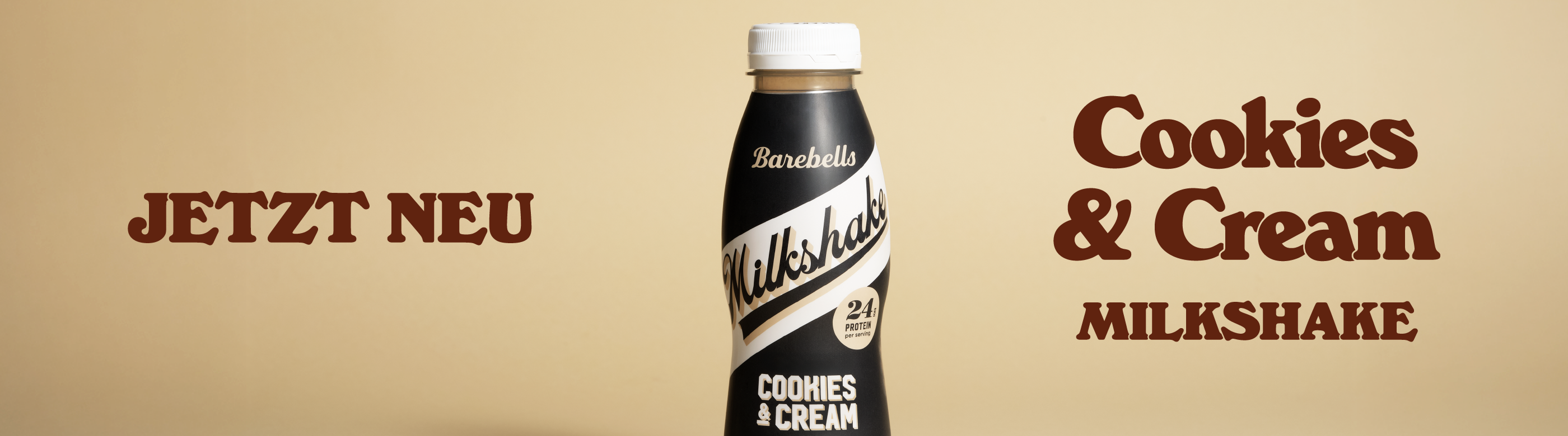 Barebells Cookies and cream milkshake blogpost banner