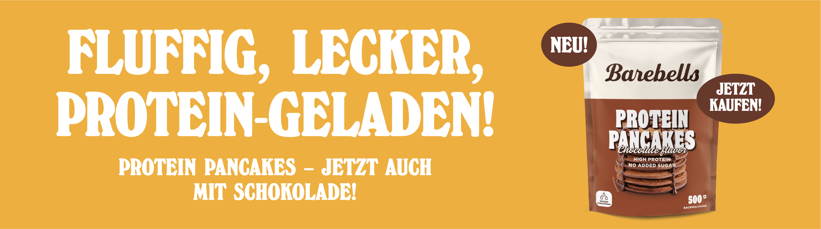 Protein pancakes Chocolate Mix blogpost banner