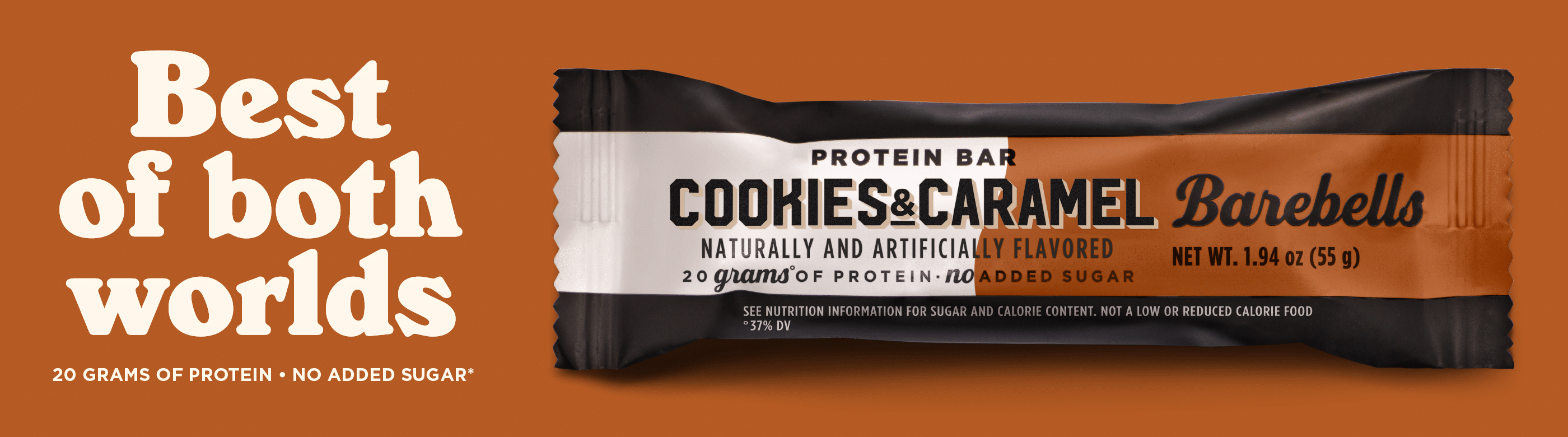 Barebells Bar cookies and caramel release blog post desktop banner