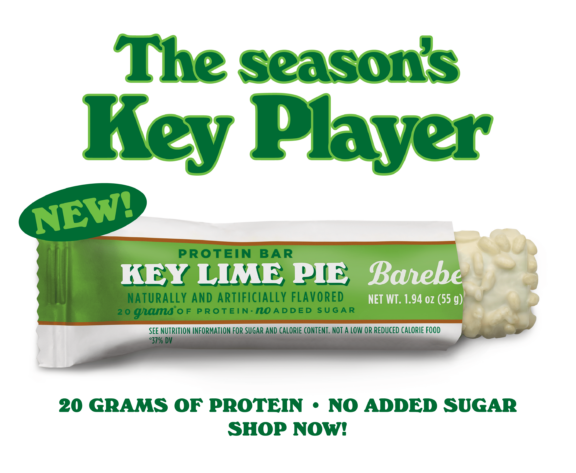 Barebells Key lime pie launch blogpost banner mobile