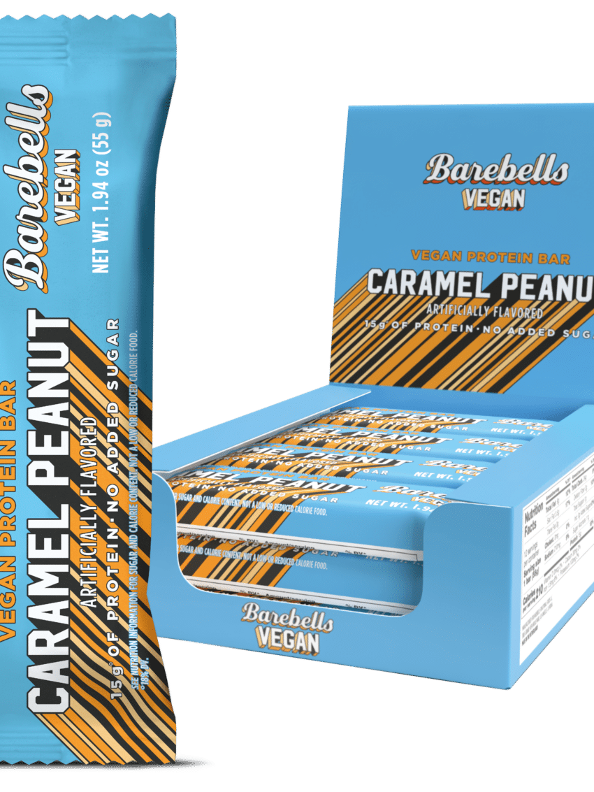 Packshot with single bar Caramel peanut